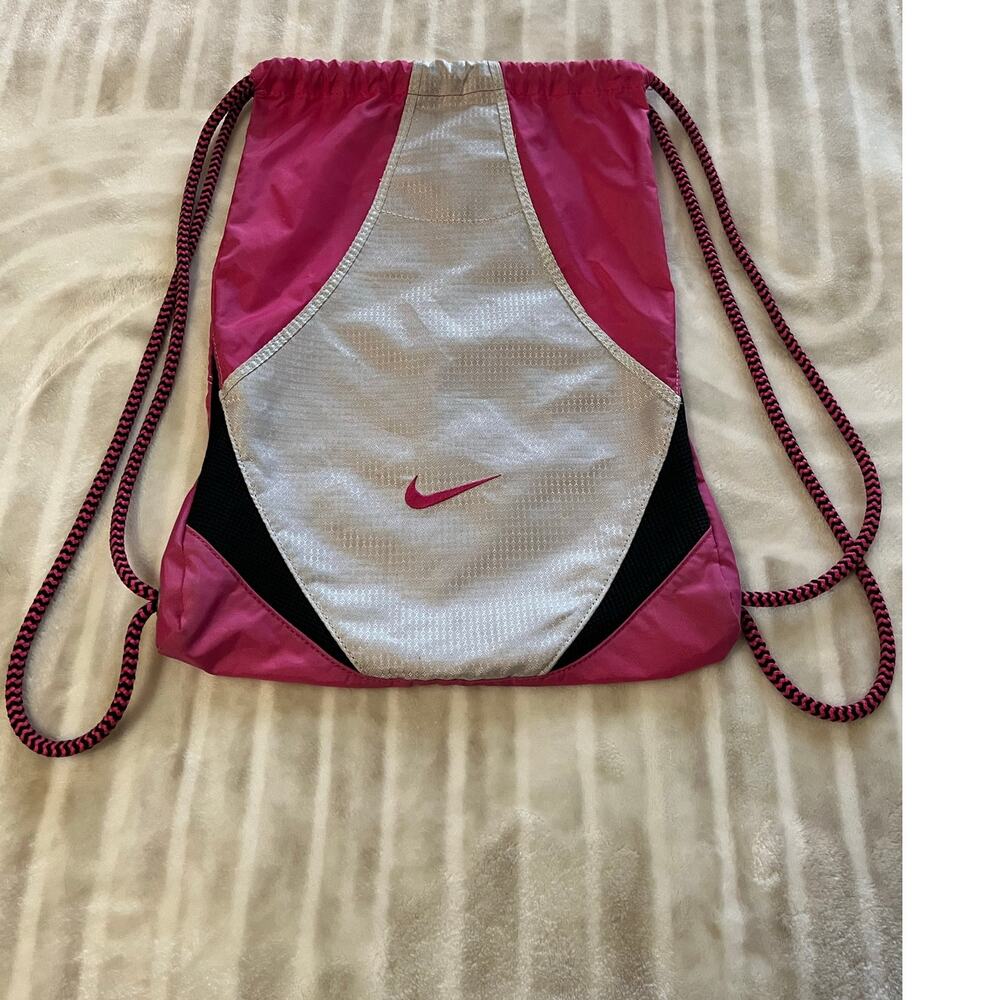Nike | Nylon Drawstring Backpack with Zippered Pockets